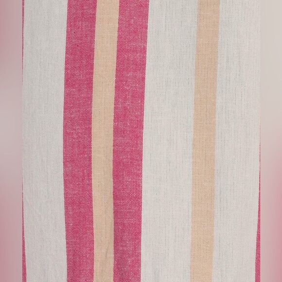 Faherty Stripe Longline Duster/Cover Up One Size (OS) in Carmine - Picture 4 of 6